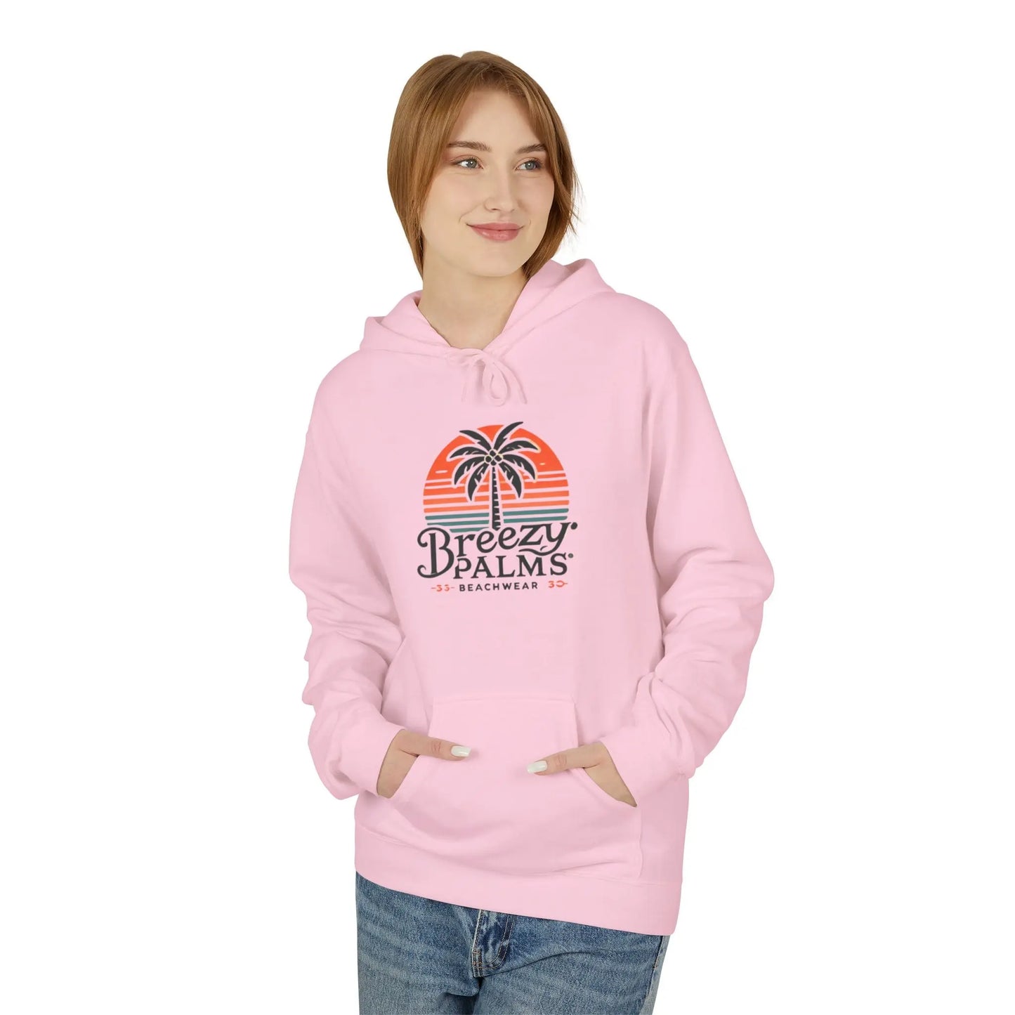 Breezy Palms Beachwear Woman’s Hoodie - Ride the Waves & Wear the Vibes Printify