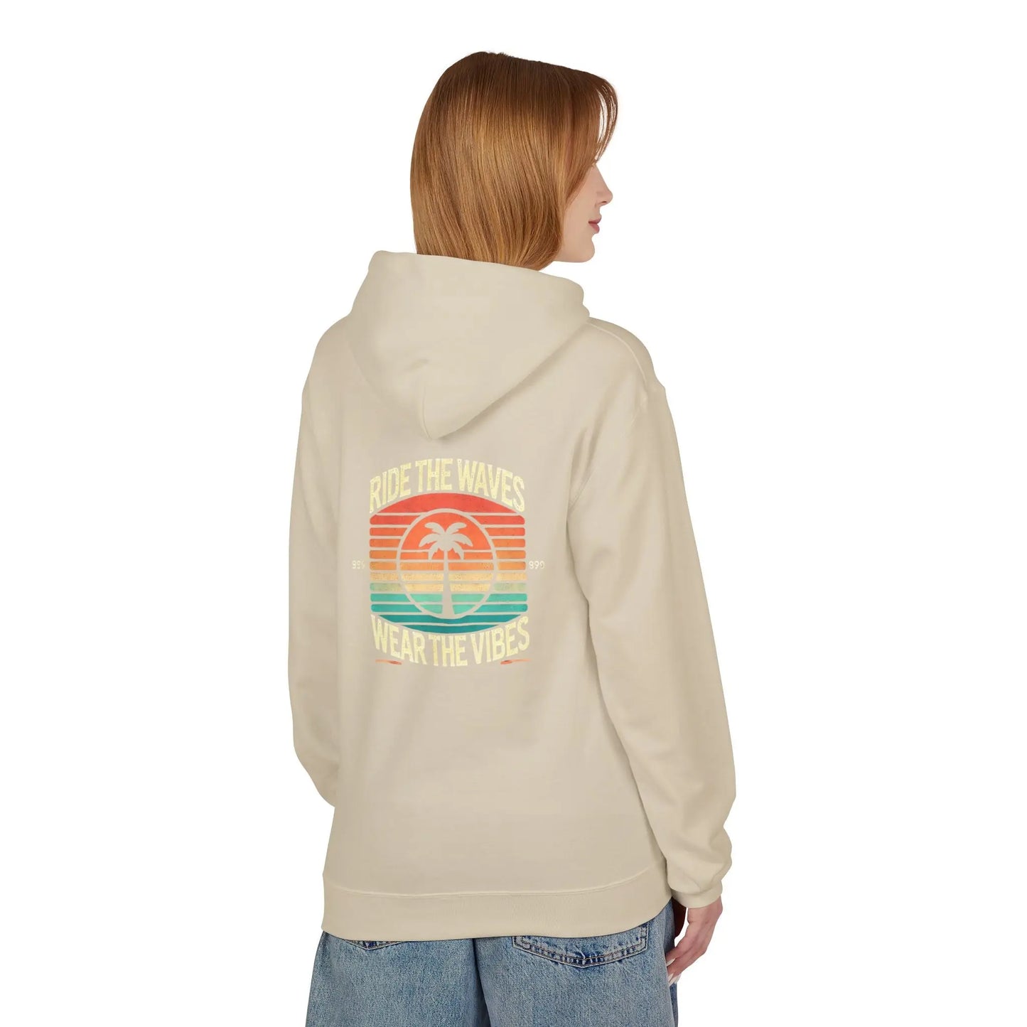 Breezy Palms Beachwear Woman’s Hoodie - Ride the Waves & Wear the Vibes Printify