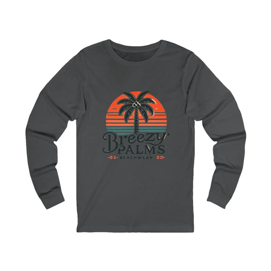 Breezy Palms Long Sleeve Tee - Ride the Waves & Wear the Vibes Printify