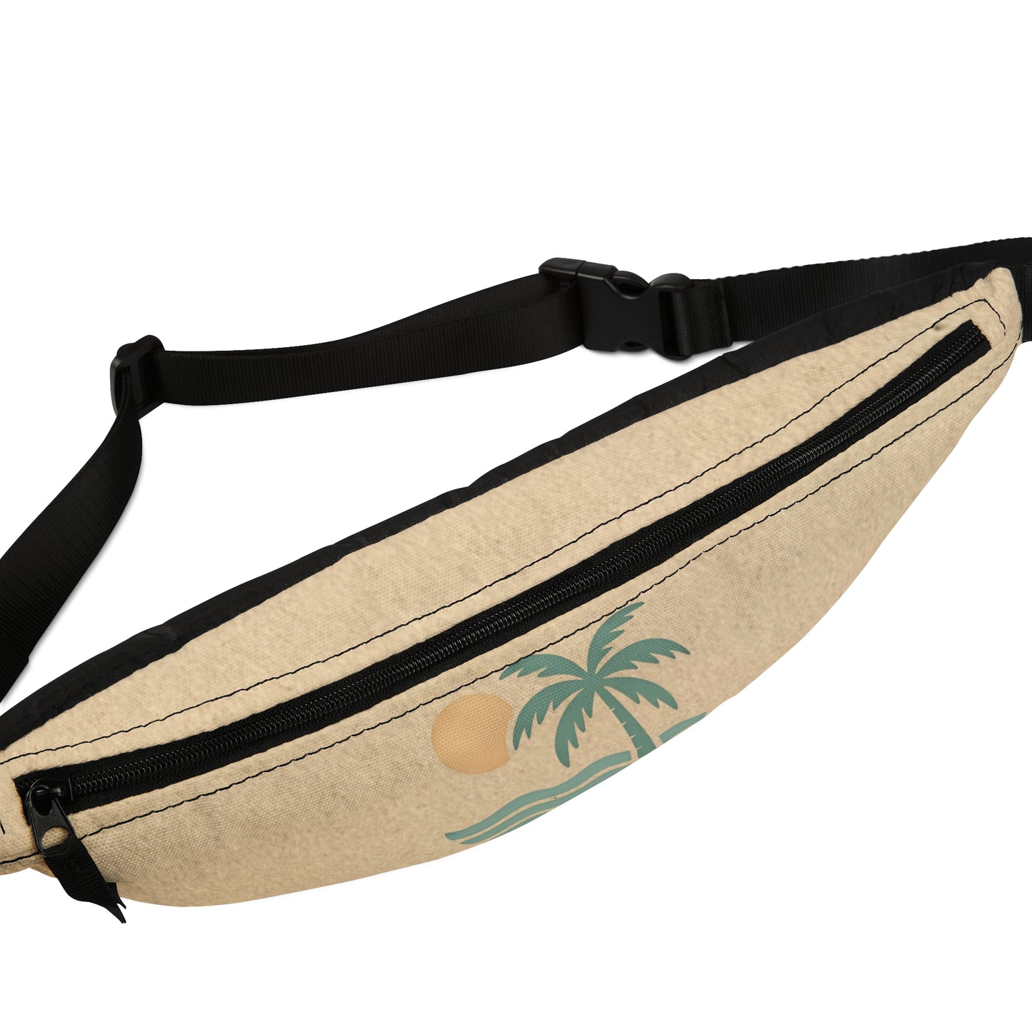 Beachy Vibes Fanny Pack - Perfect for Travel, Festivals, Vacations, and Everyday Use, with BreezyPalms Design