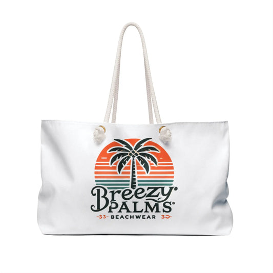 Breezy Palms Beach Bag - Stylish Beach Tote for Vacation & Travel Printify
