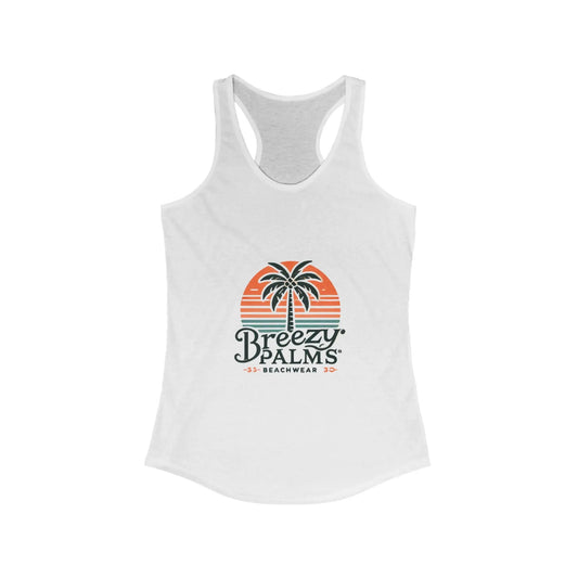 Breezy Palms Beach Tank Top | Women's Ideal Racerback Printify